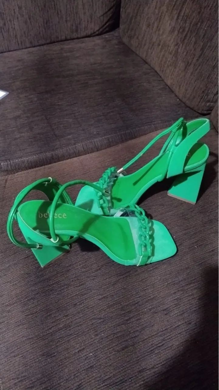 Sandália Verde Elegante marca Bebecê - Foto 3