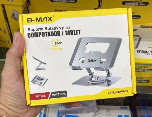 Suporte para Notebook Ajustável de Ferro