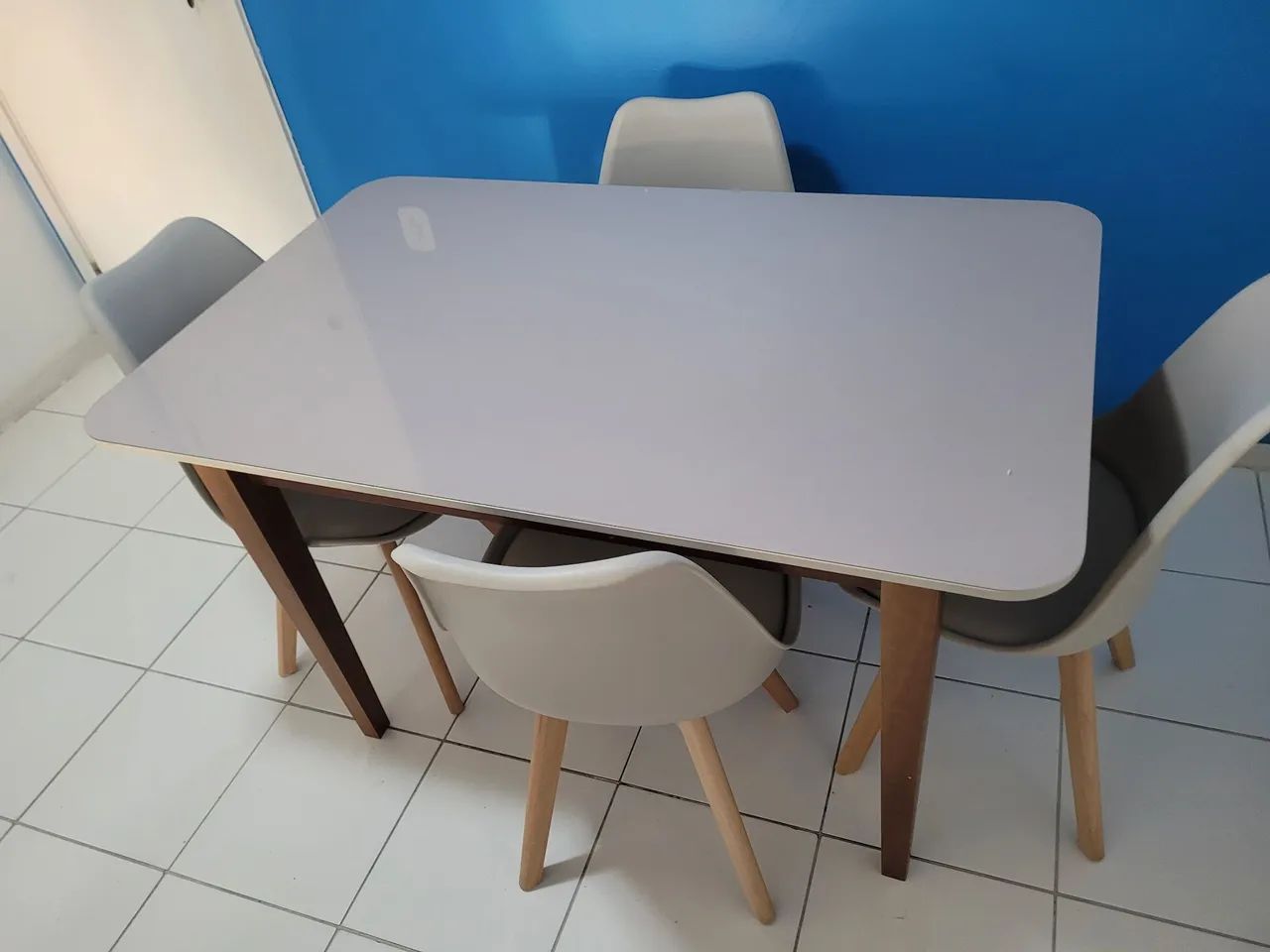 Mesa de jantar com 4 cadeiras 64994315426563120