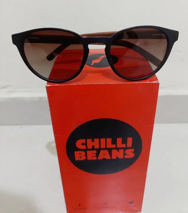 Óculos de Sol Chilli Beans Redondo Polarized Marrom