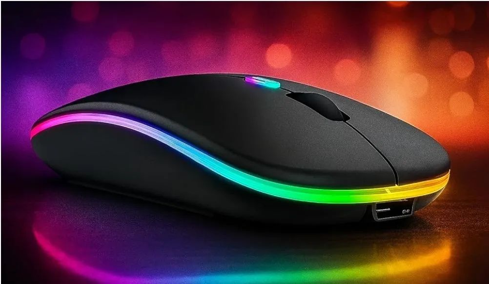 Mouse sem Fio com led não precisa de pilha - Foto 2