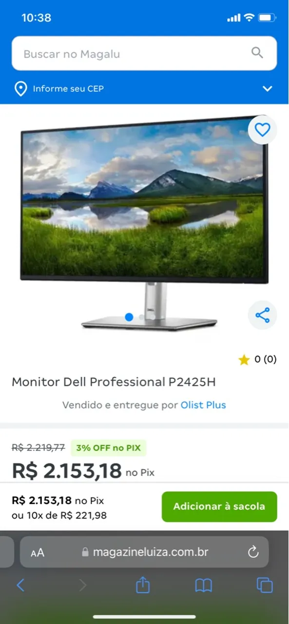 Monitor Dell Professional P2425H