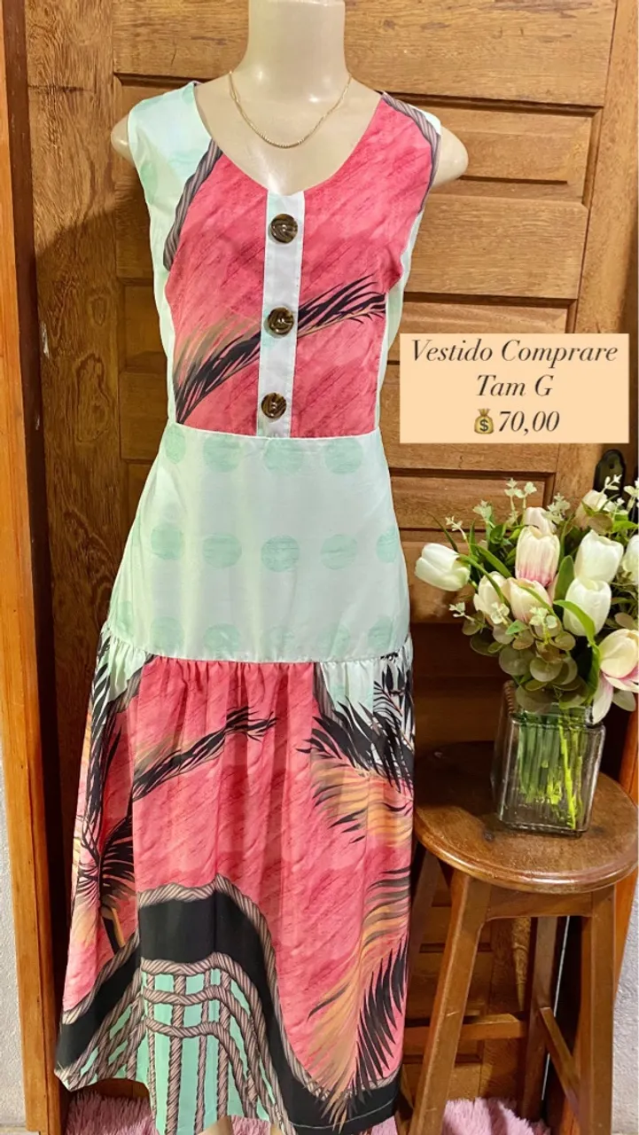 Vestido Comprare seminovo