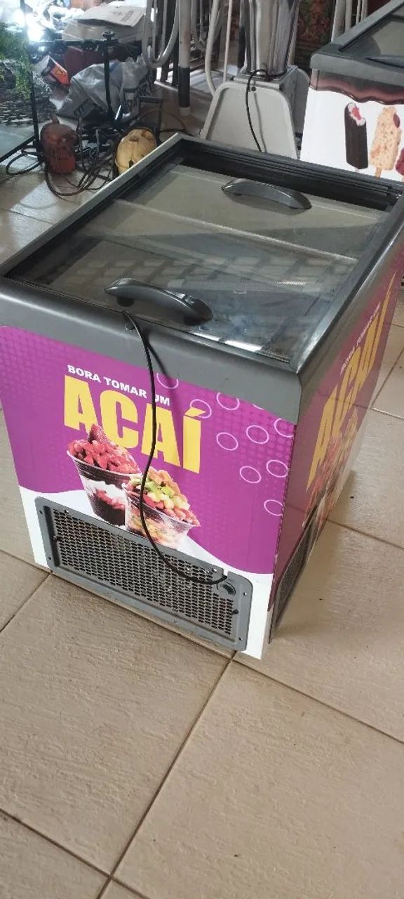 Freezer Expositor Açaí sorvete picolé e outros - Geladeiras e