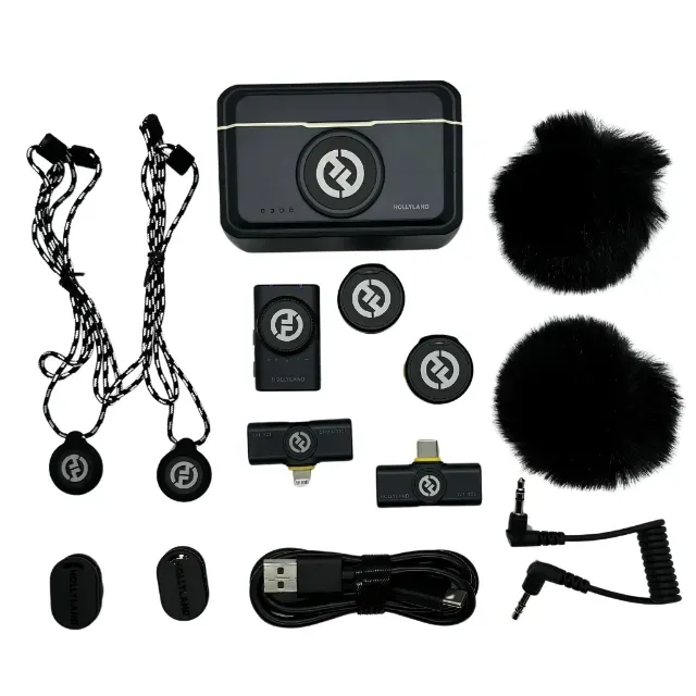 Microfone Hollyland Lark M2 Duo Combo