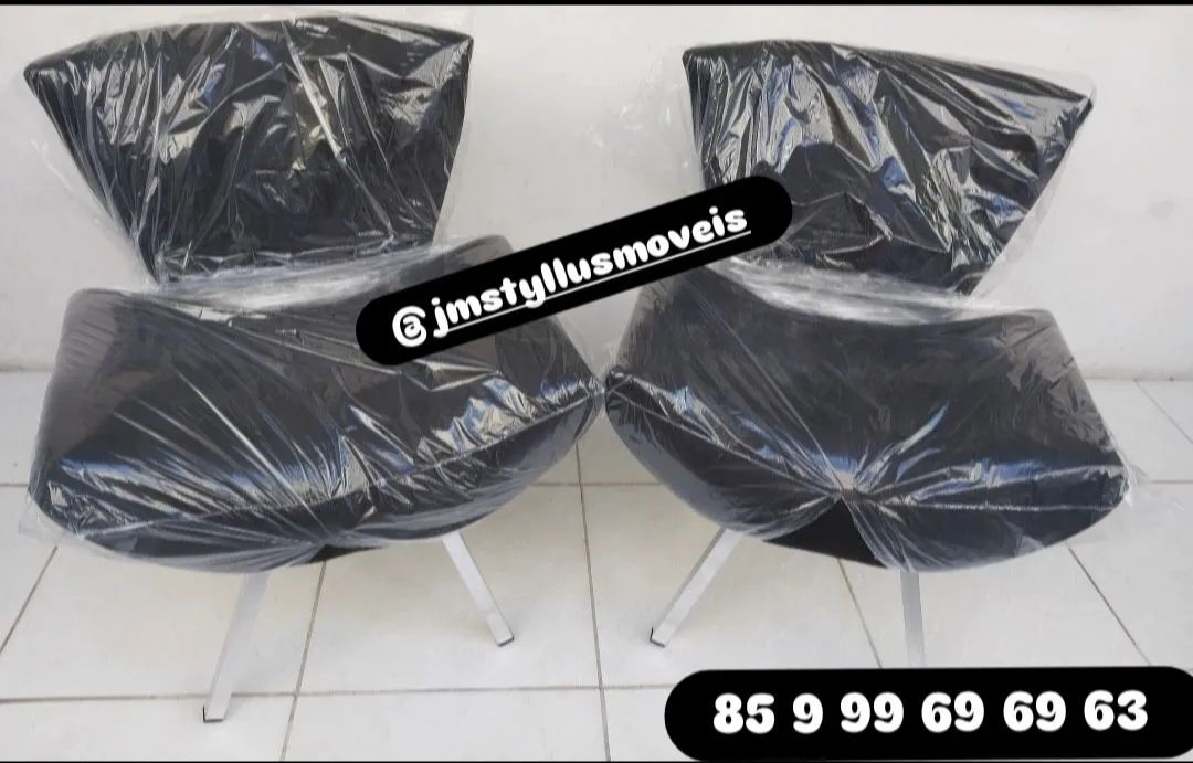 Kit 2 Poltronas Decorativas Design Moderno