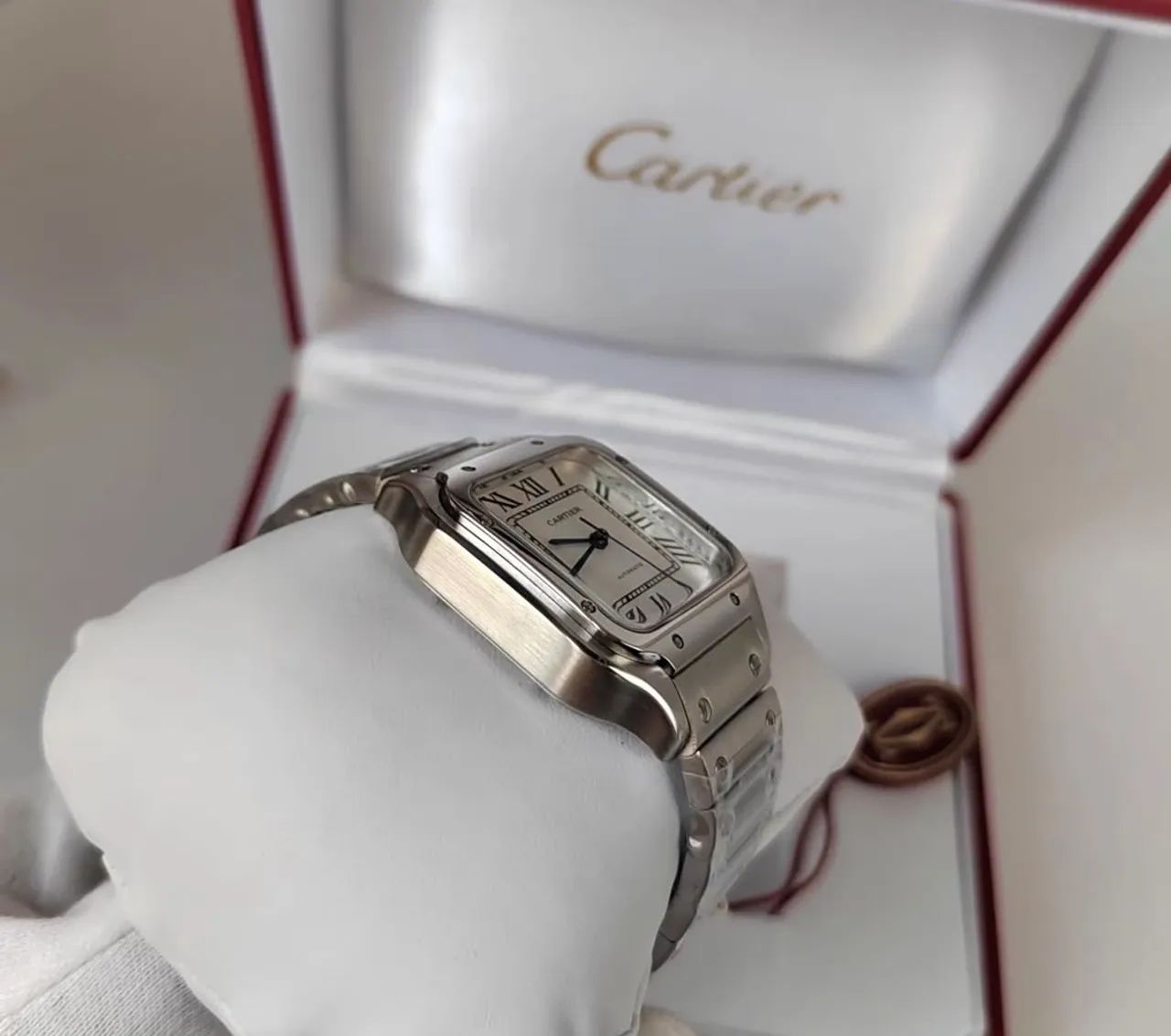 Relógio Cartier Santos White - Foto 3