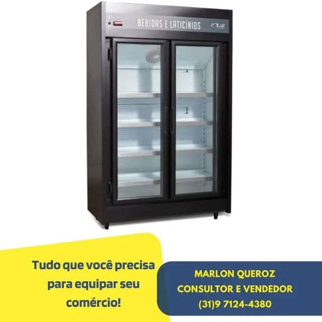 Expositor Refrigerado 2 Portas Polar Preto