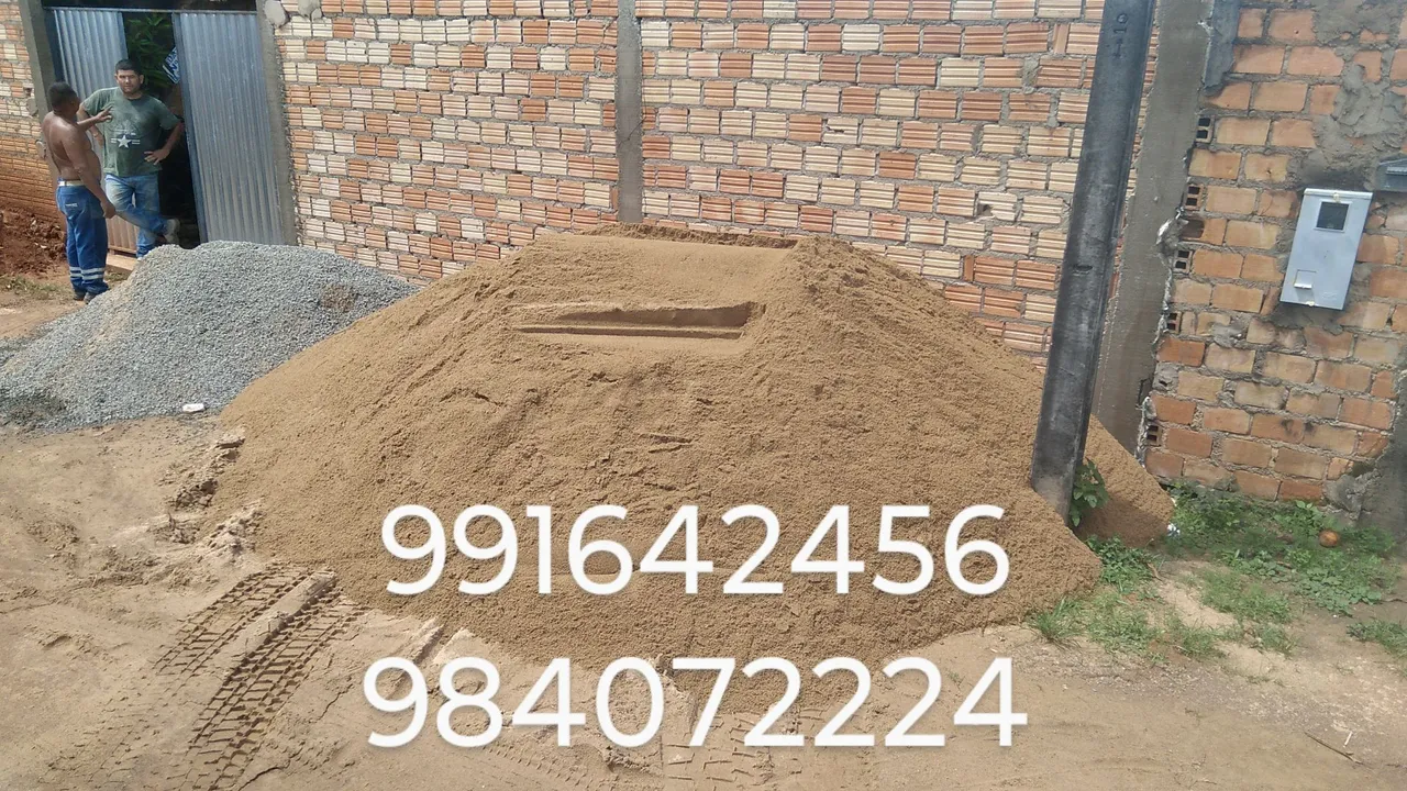 Areia para construção - ótima qualidade!