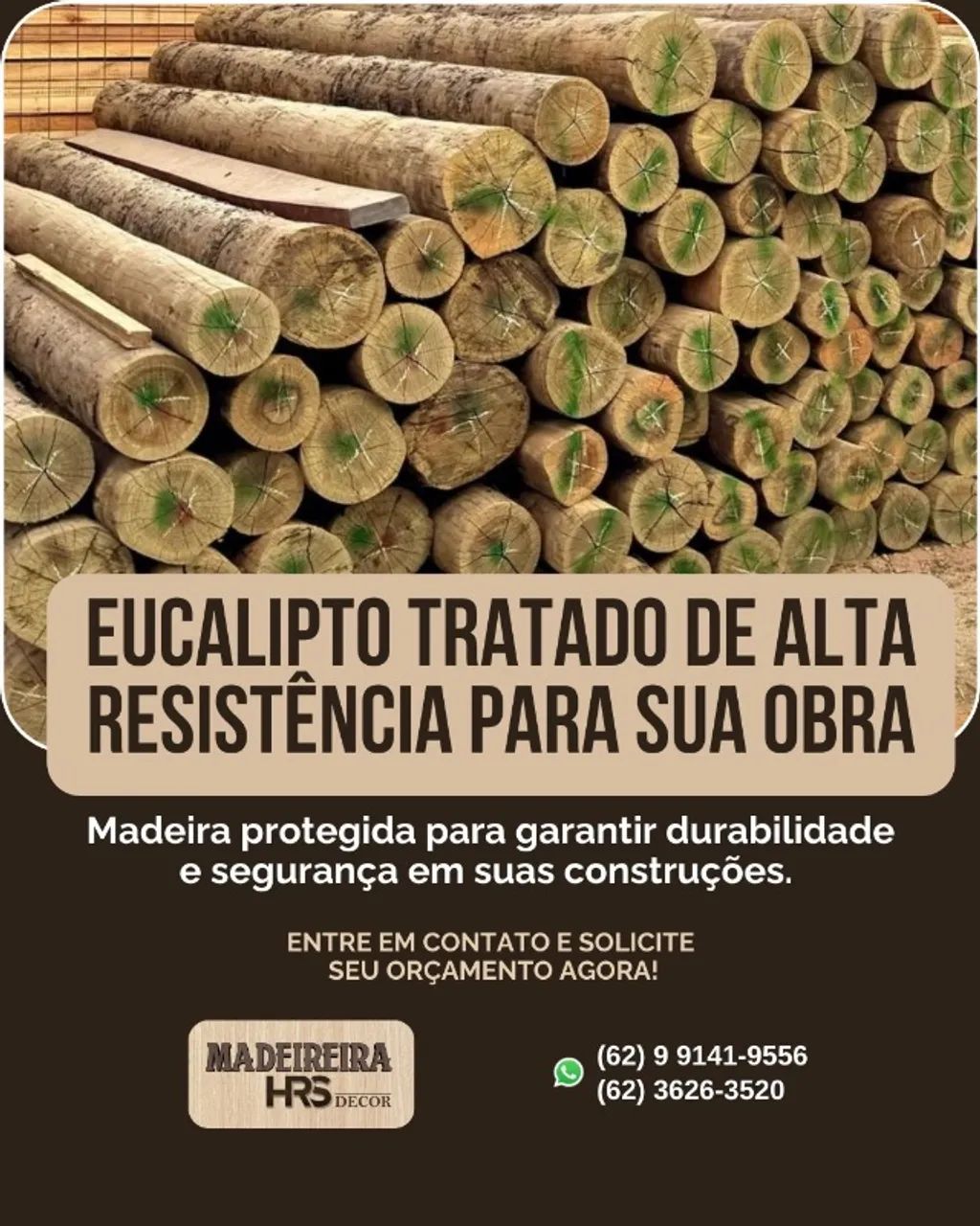 Estacas Mourões e Eucalipto Tratado Extra - Melhor Preço de Goiânia - Foto 4