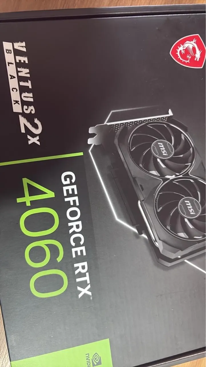 Placa de Vídeo MSI GeForce RTX 4060 Ventus 2X Black