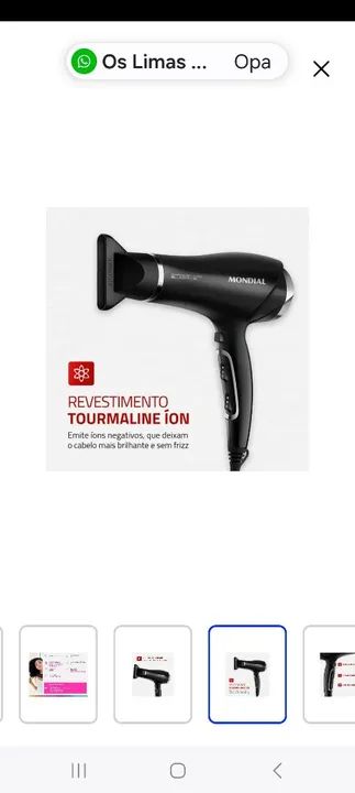Secador de Cabelo Mondial - Novo - Foto 3