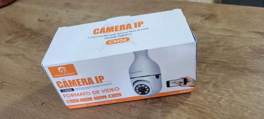 Câmera Wi-fi H'maston CM06 - Na caixa, com NF.