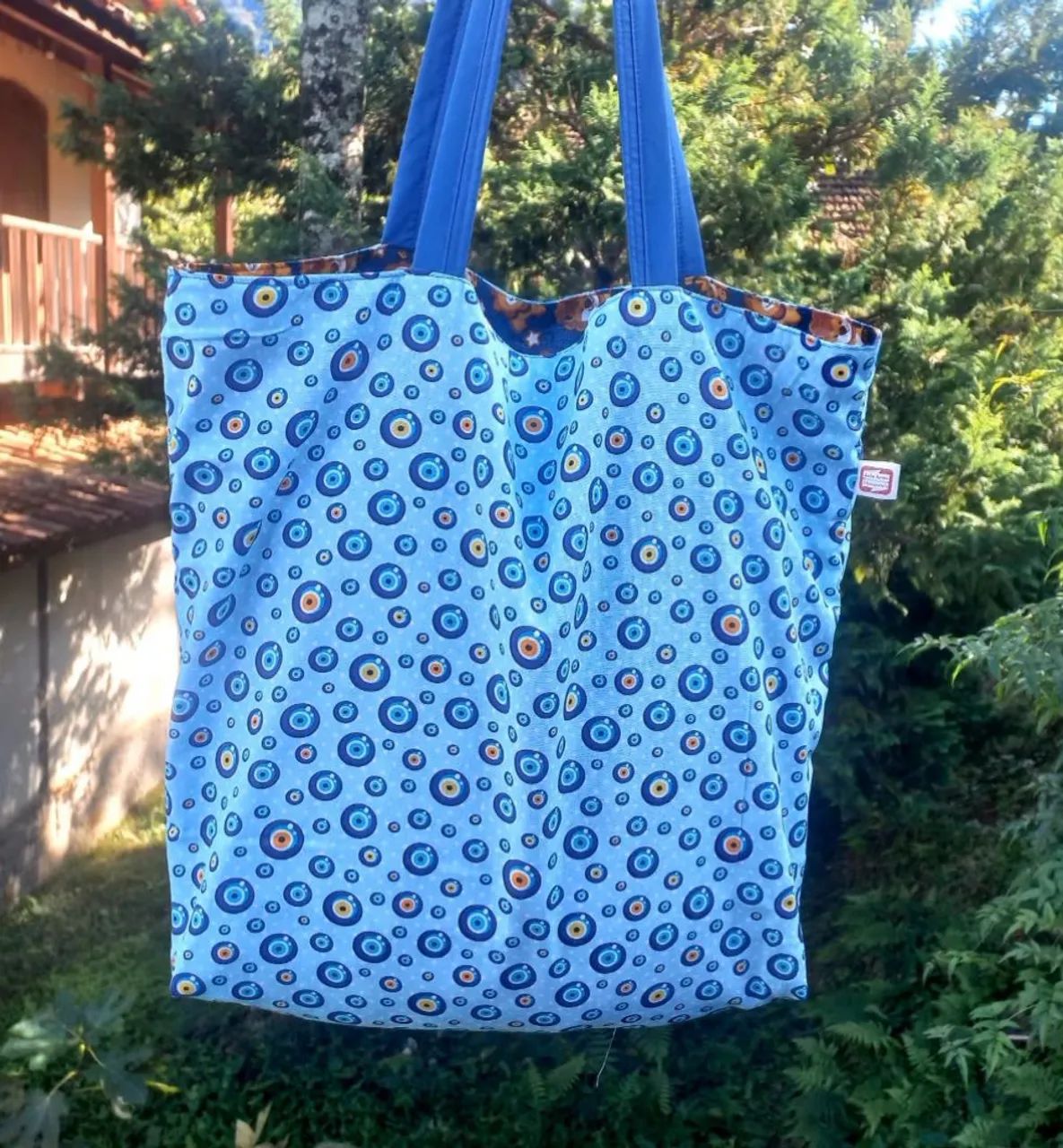 Ecobag de tecido artesanal  - Foto 2