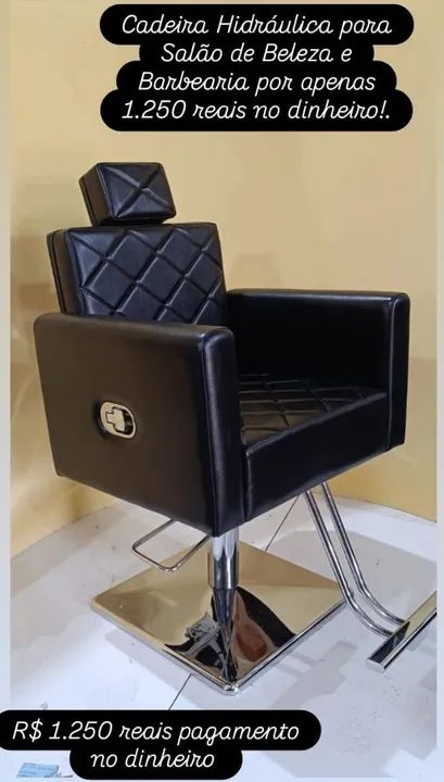 Cadeira hidráulica luxo para Salão de beleza e barbearia 