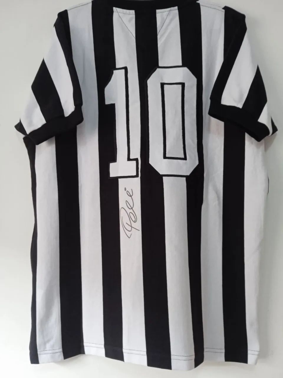 Camisa Santos Athleta Despedida #10 Pelé Autografada Certificada
