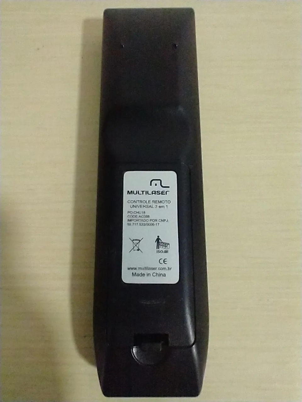 Controle Remoto Universal 3 em 1 Preto AC088 Multilaser - Foto 2