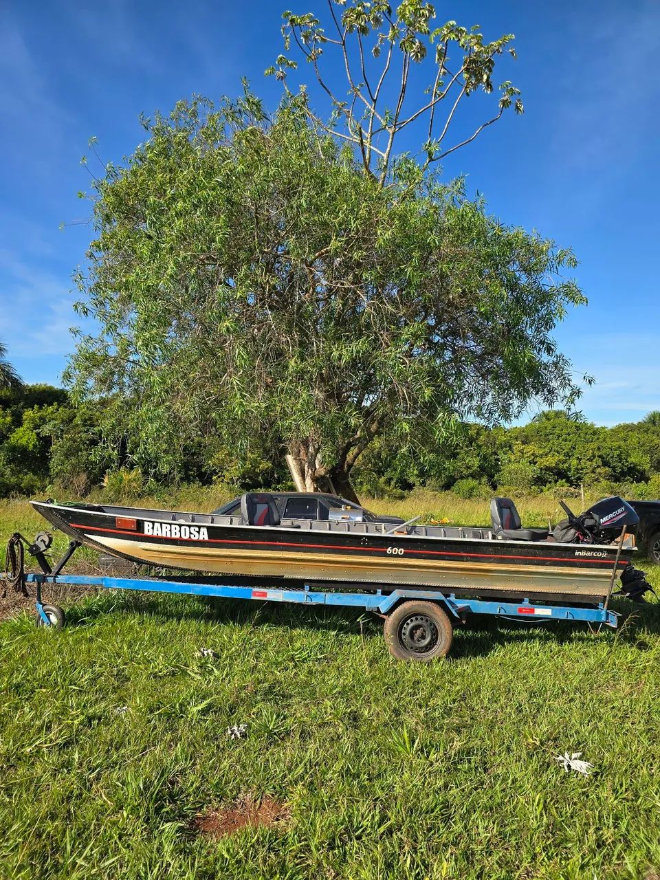 Barco Caretinha Completo para Pesca Esportiva - Foto 4
