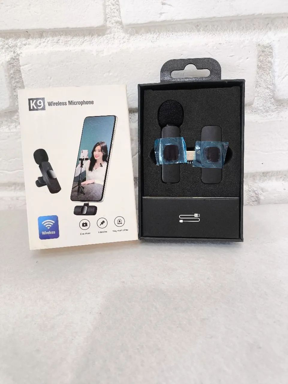 Microfone de lapela k9 usb novo nunca usado - Foto 3