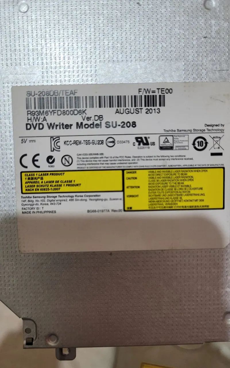 Lote 3 drives dvd rw - 1 desktop ide LG, 2 laptop notebook leitor CD DVD PC computador - Foto 5