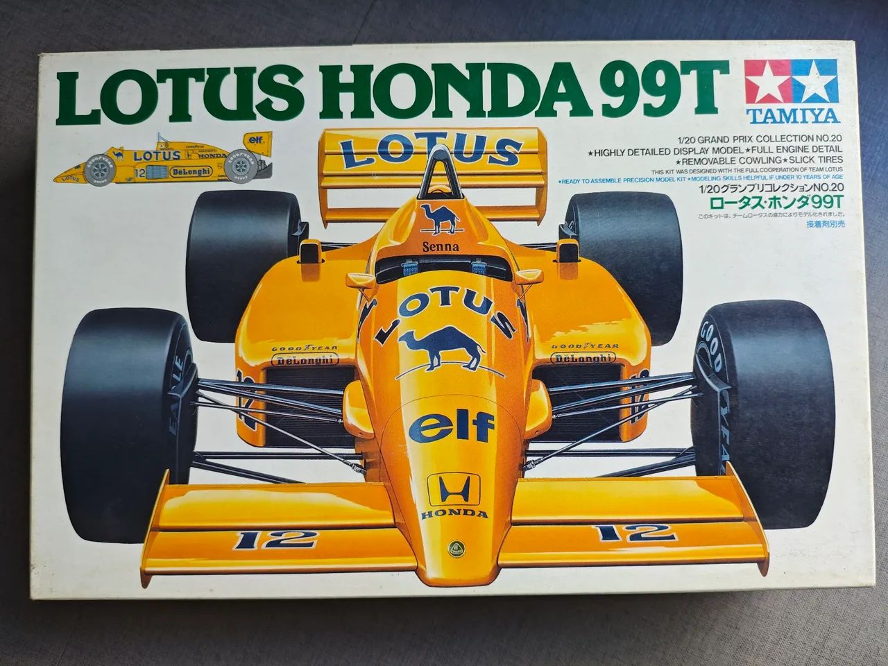 Kit de Plastimodelismo Tamiya Lotus 99T 1:20 - Ayrton Senna 1987