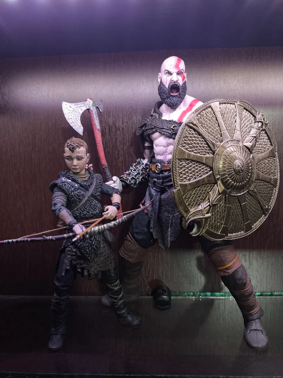 Action Figures God of War Kratos e Atreus Neca ORIGINAL
