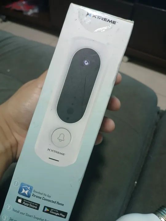 Campainha inteligente com câmera e visão noturna - Foto 3