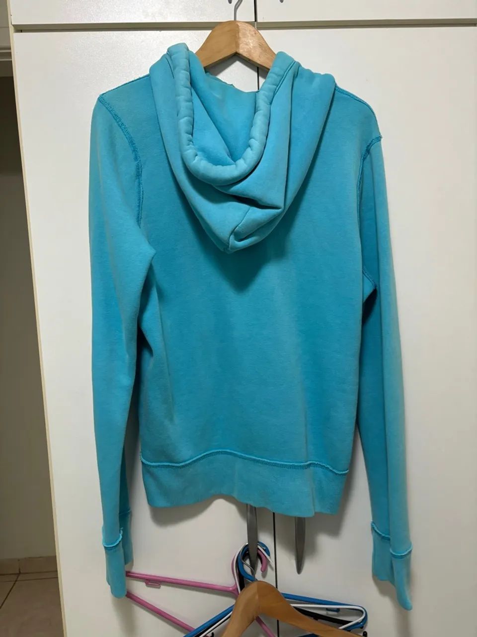 Moletom Hollister Azul com Capuz - Foto 3