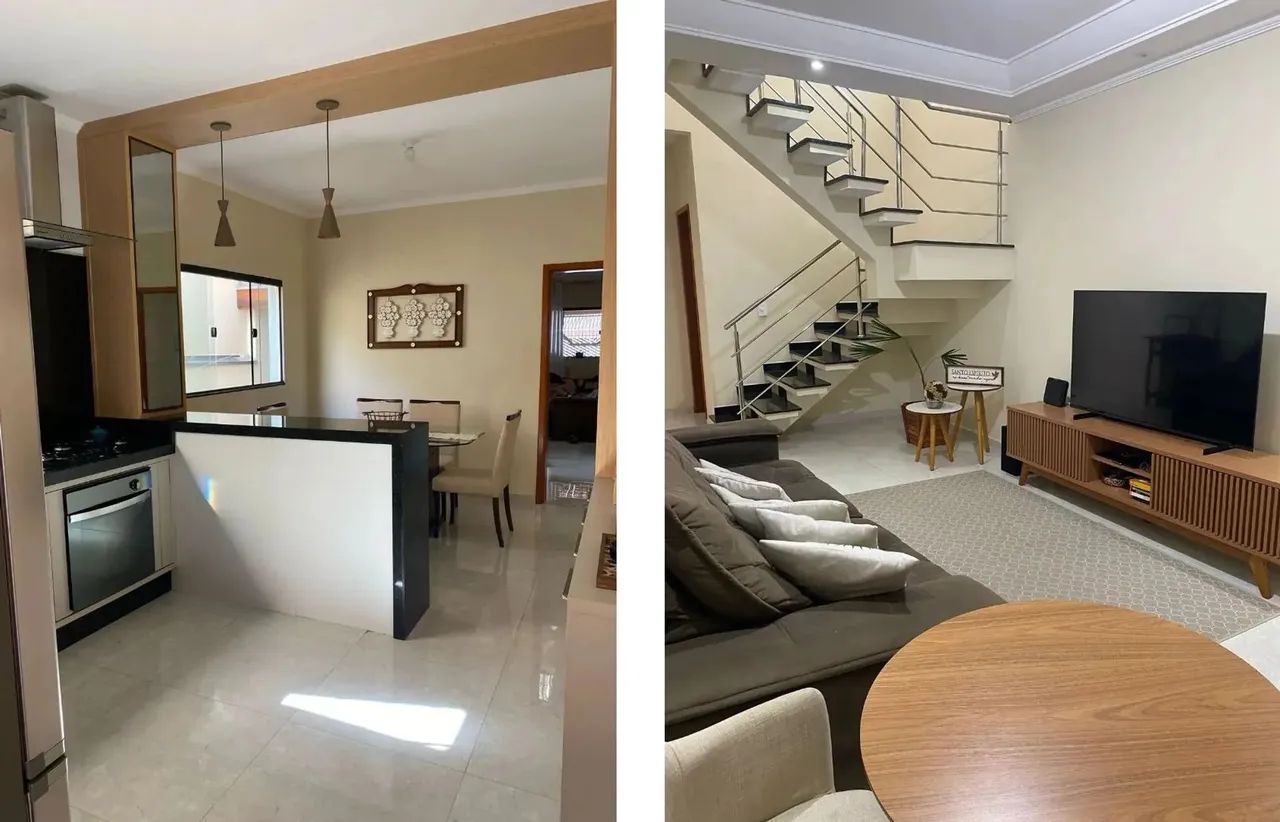 Jd. das Indústrias- Sobrado 165 m2 com 3 quartos(suite), armários, coz.plan, lavado, banh.
