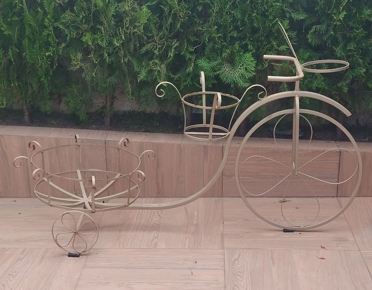 Bicicleta Decorativa para Jardim com Plantas - Foto 2