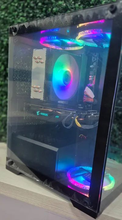 PC Gamer AMD Ryzen 5 Pro 3300 16GB Ssd nvme 240Gb Rx 570 Gabinete Aquario - Foto 3