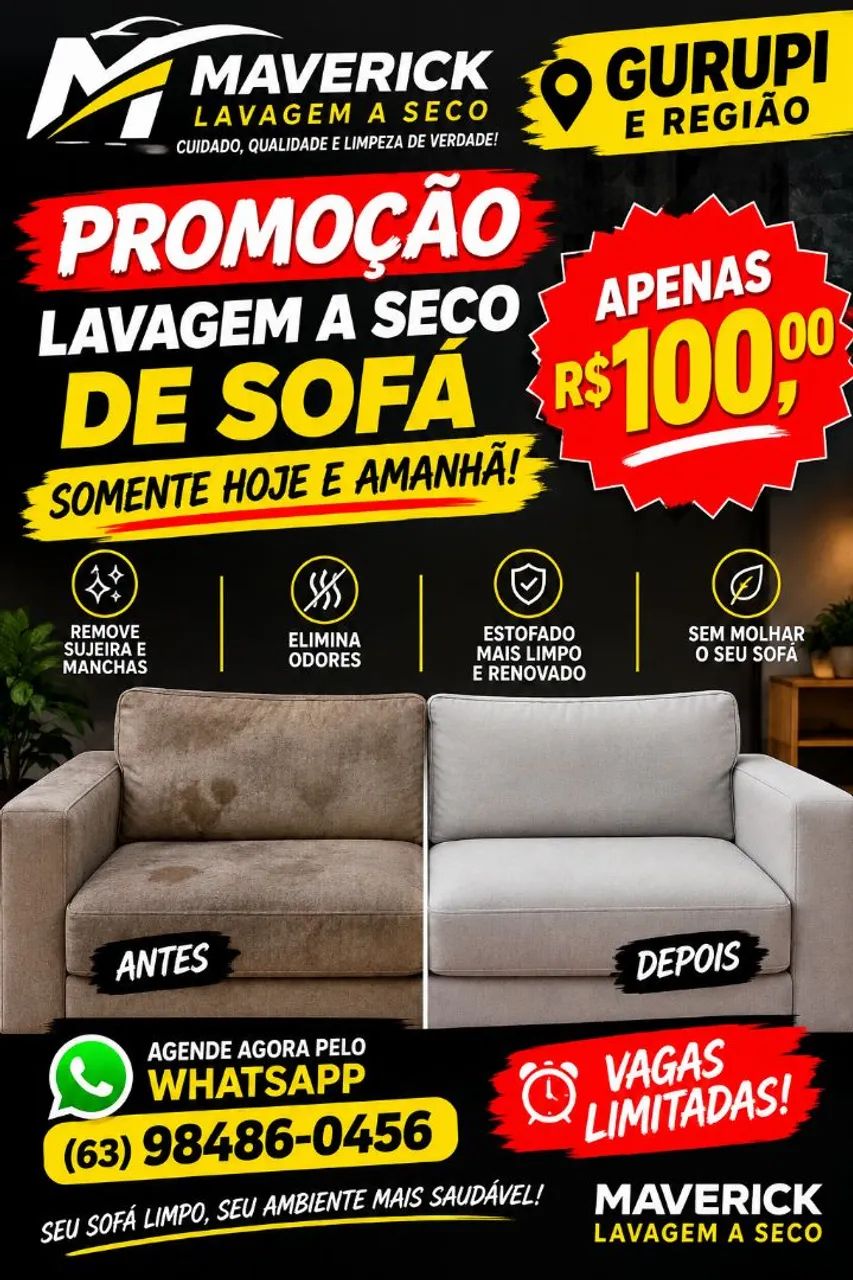 Lavagem a seco de estofados 