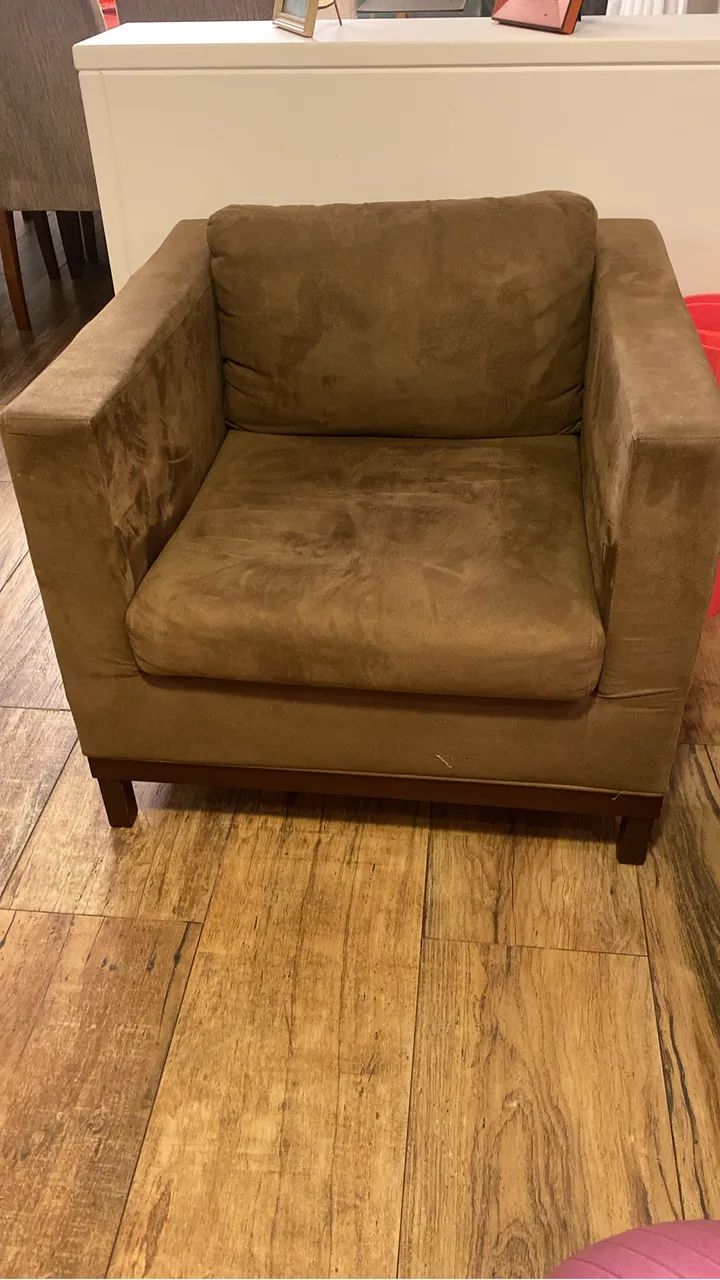 Poltrona de veludo