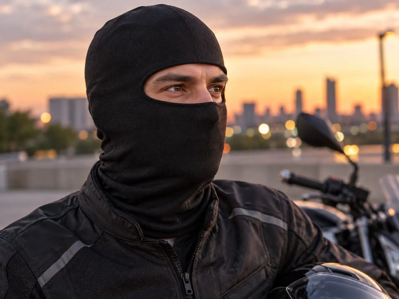 Touca Balaclava Preta UV