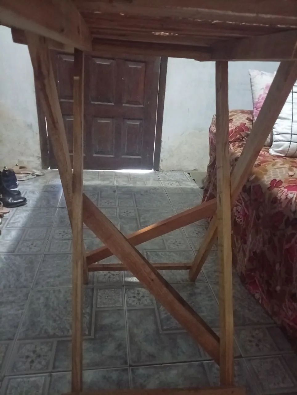 Mesa camelô, abre e fecha de madeira  - Foto 4