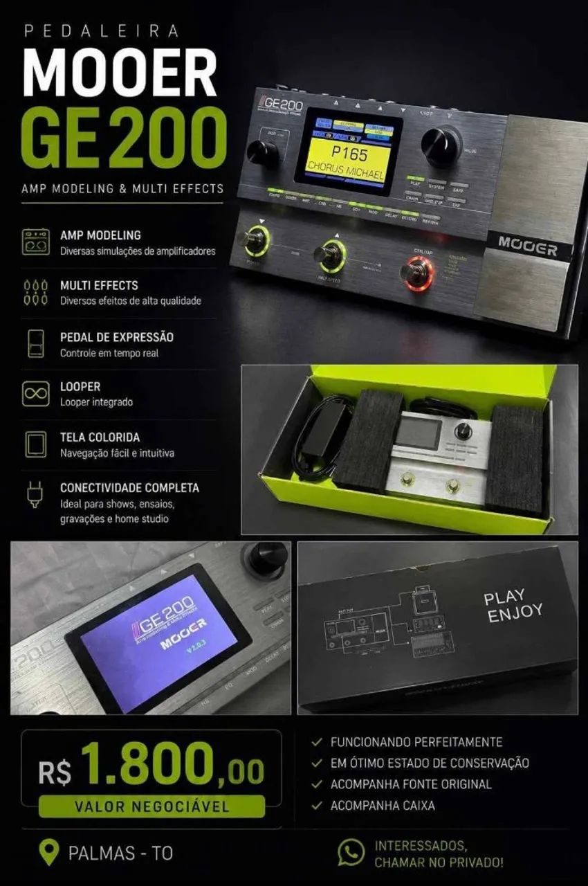 Pedaleira GE MOOER 200