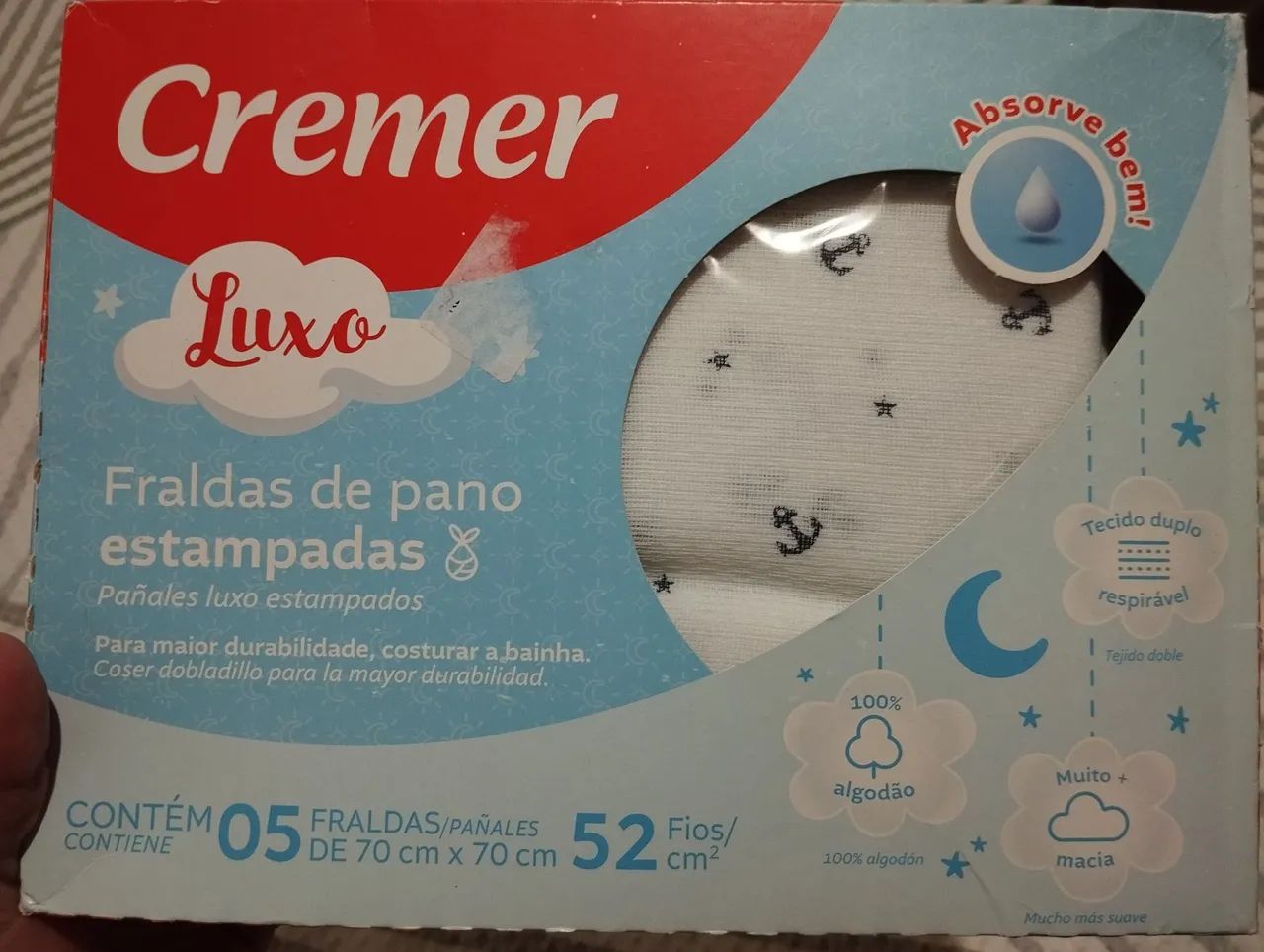 Fraldas de pano estampada bebê 