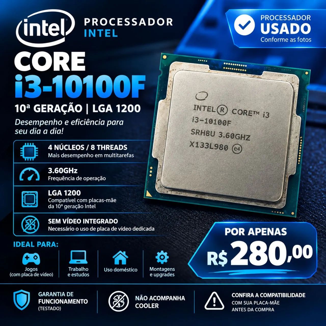 Intel Core i3-10100F