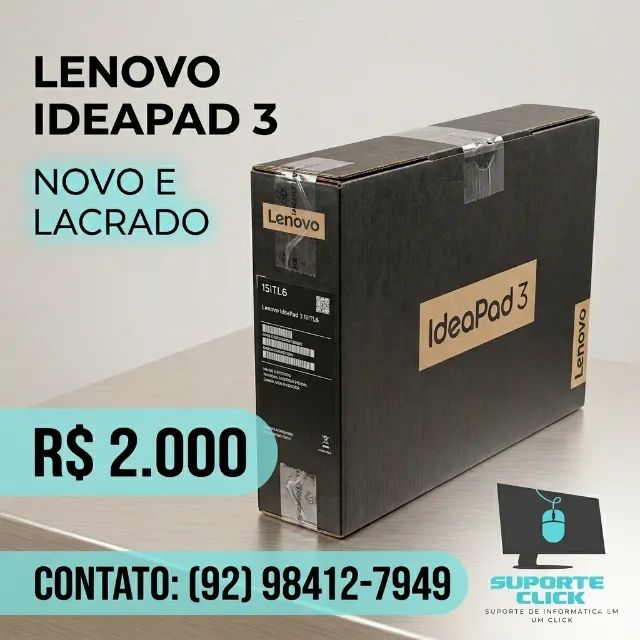 【バッテリーなし】Lenovo ideapad 3　17.3インチ液晶 Notebook Lenovo Ideapad 3 Lacrado - Notebooks - Japiim, Manaus