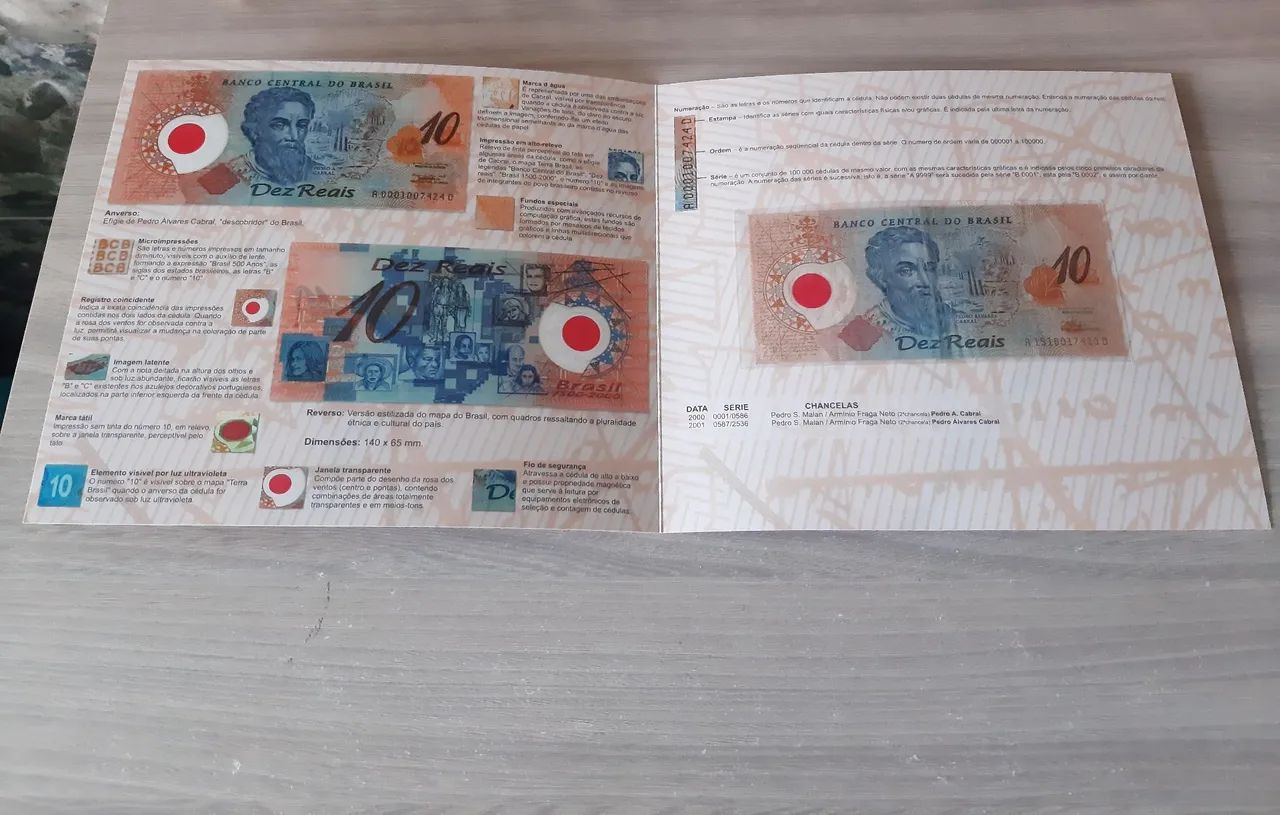 Nota original 10 reais com Folder original  - Foto 4