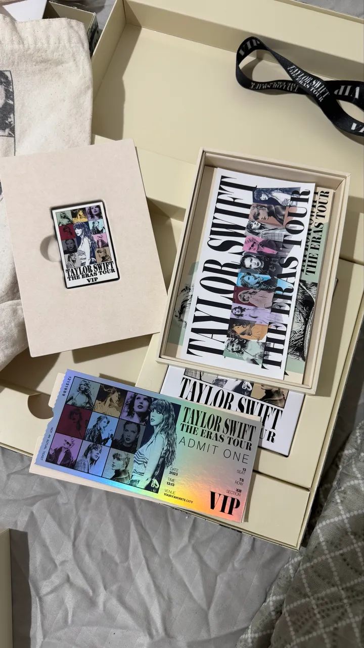 Kit VIP Taylor Swift - The Eras Tour - Completo - Antiguidades
