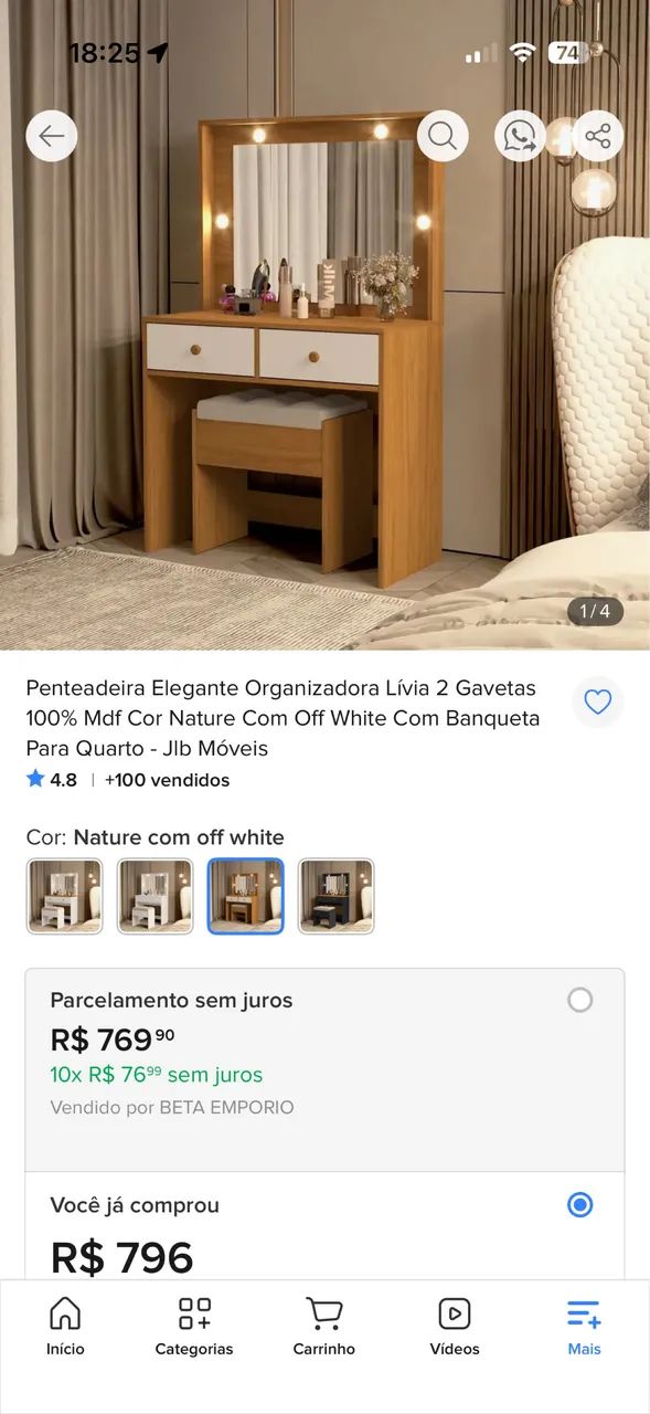 Penteadeira nova 
