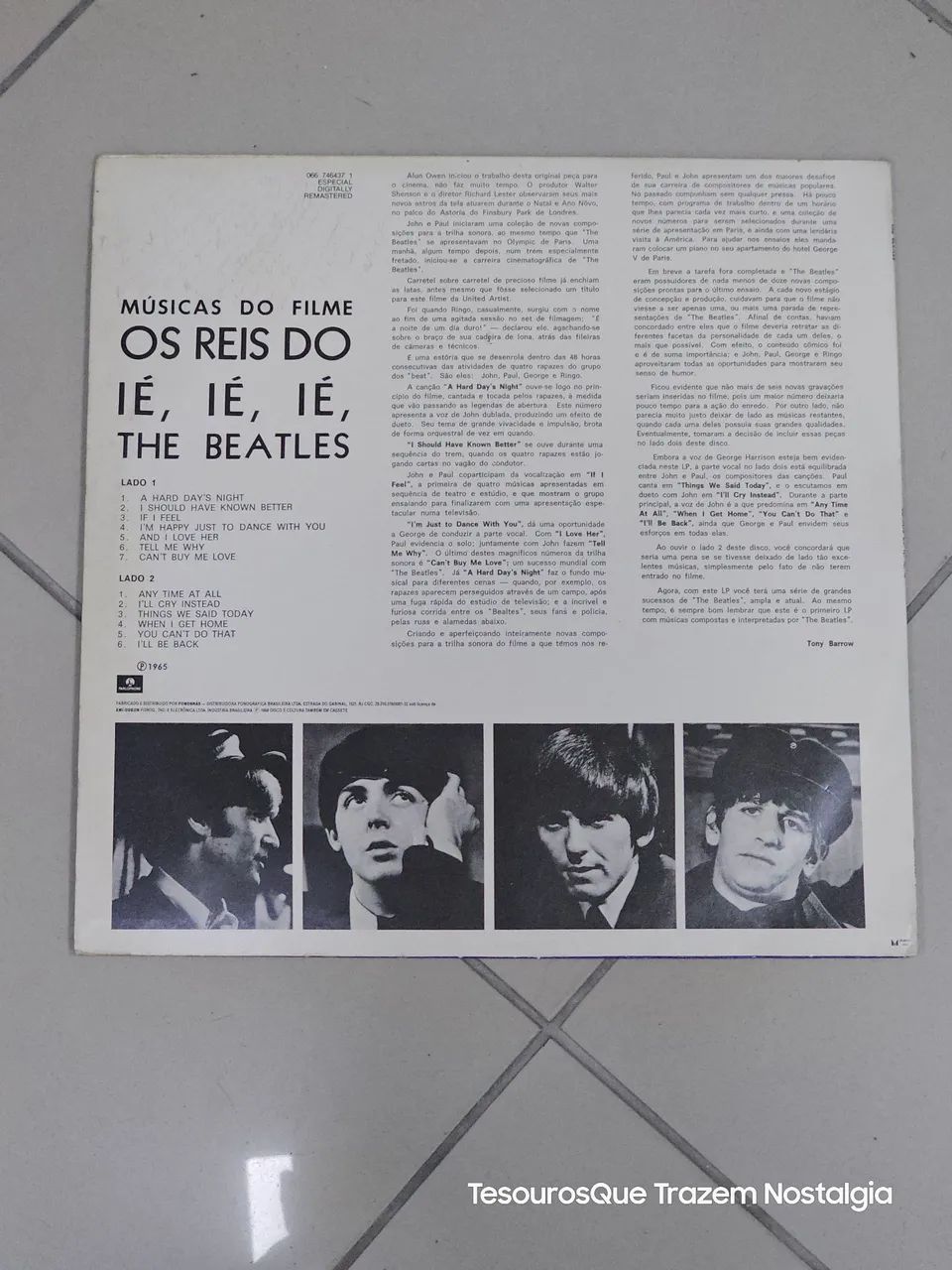 Vinil/Lp Beatles A Hard Day's Night Stereo 1988 - Foto 3