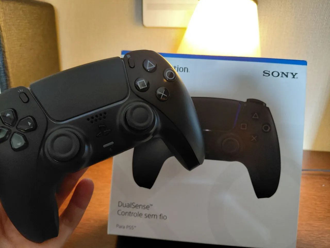 Controle PS5 Dual Sense Preto na Caixa - Foto 3