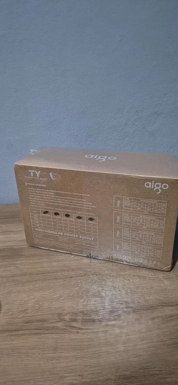 Fonte Aigo TY 650w 80plus 220v. Lacrada - Foto 2