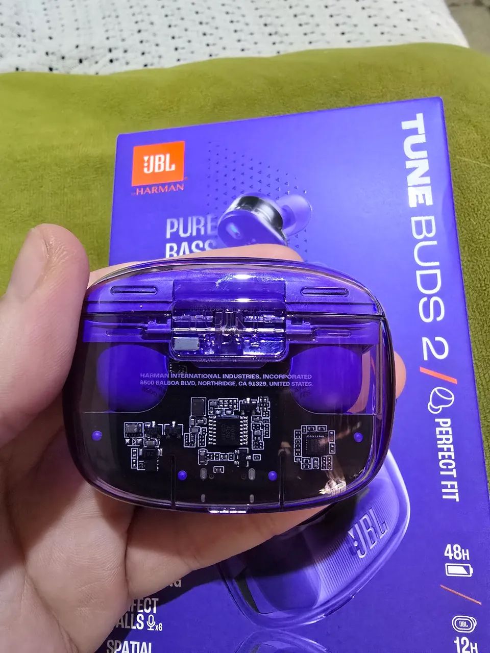 JBL Tune Buds 2 Ghost Edition Roxo/Lilás  - Foto 3