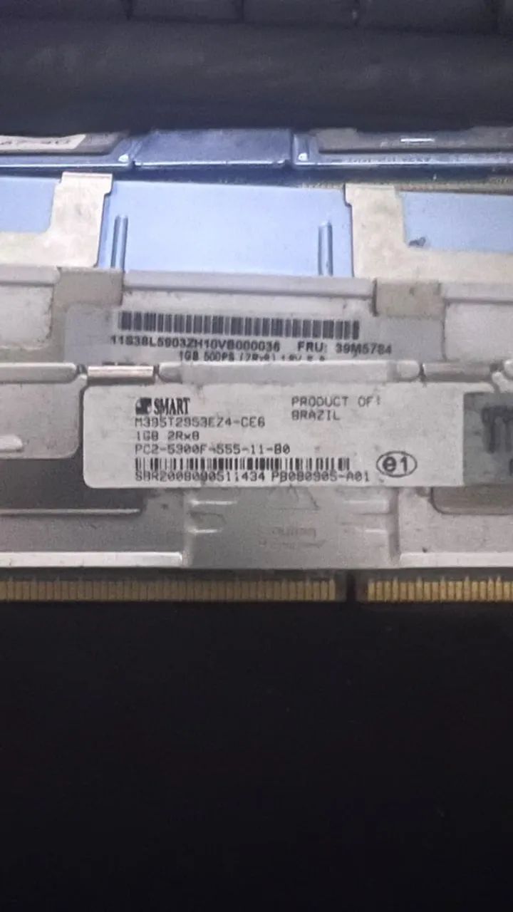 3 Memórias Servidor DDR2 FB-DIMM ECC 1GB - PC2-5300F