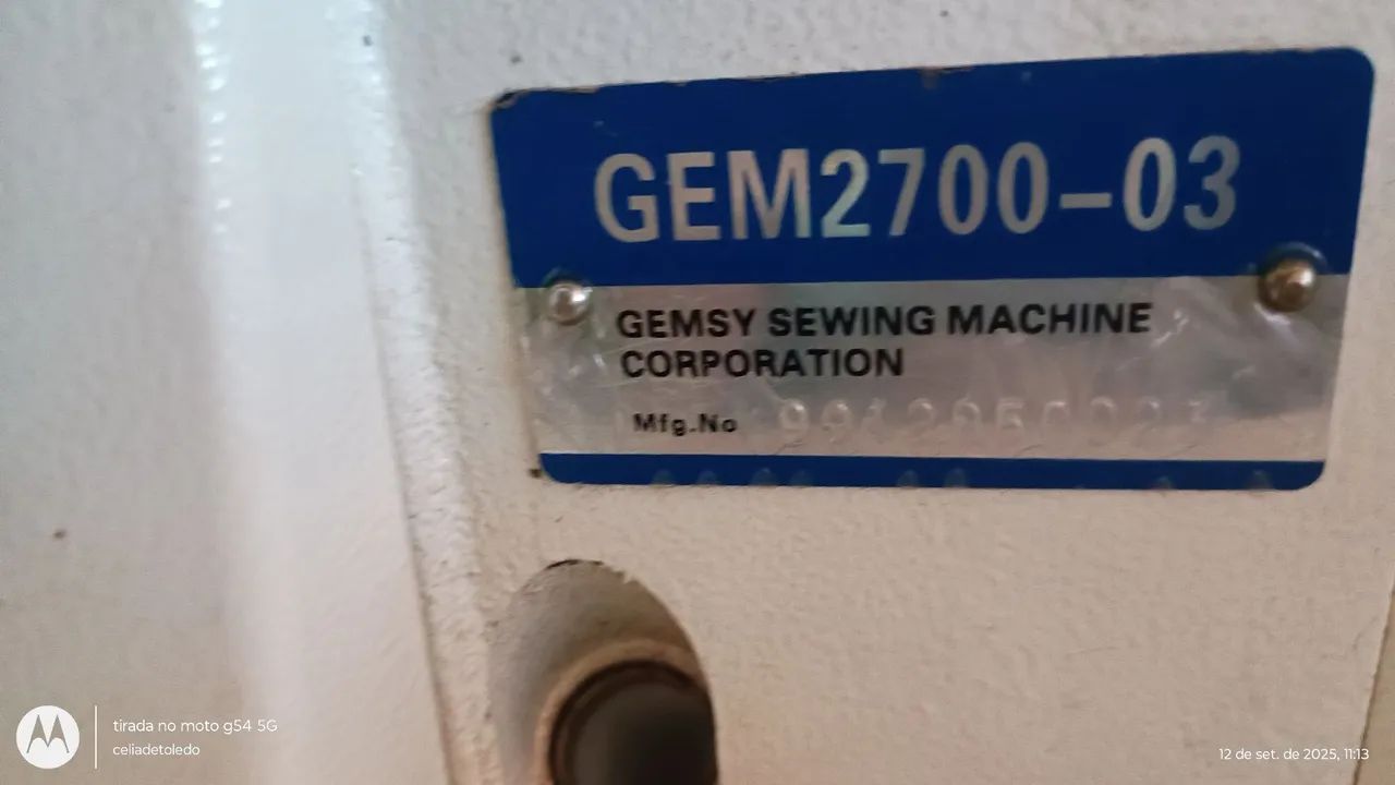 Overloque industrial Gemsy 2700series, bom estado, funcionando  - Foto 5