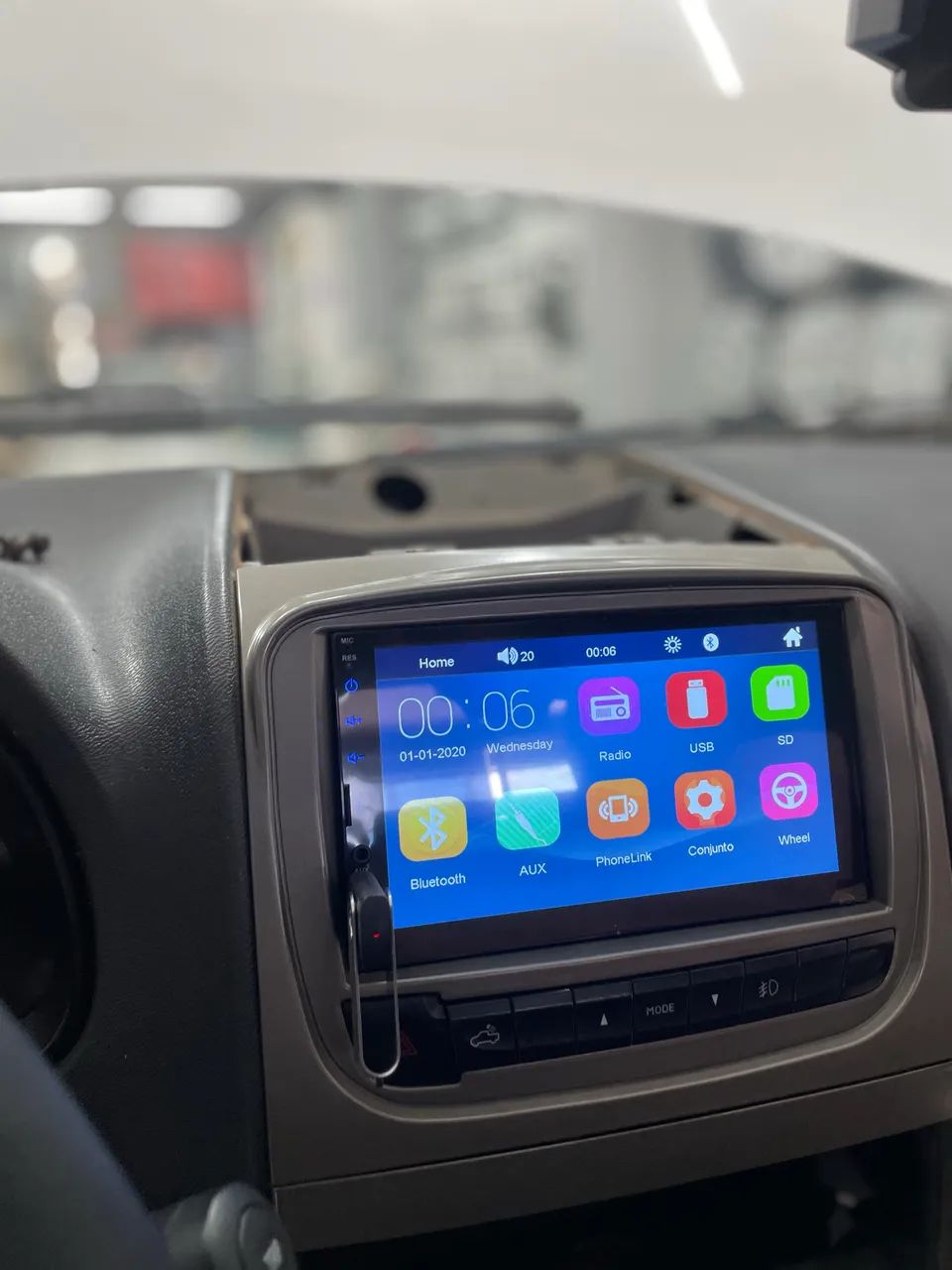 Mp5 com CarPlay 7 polegadas 