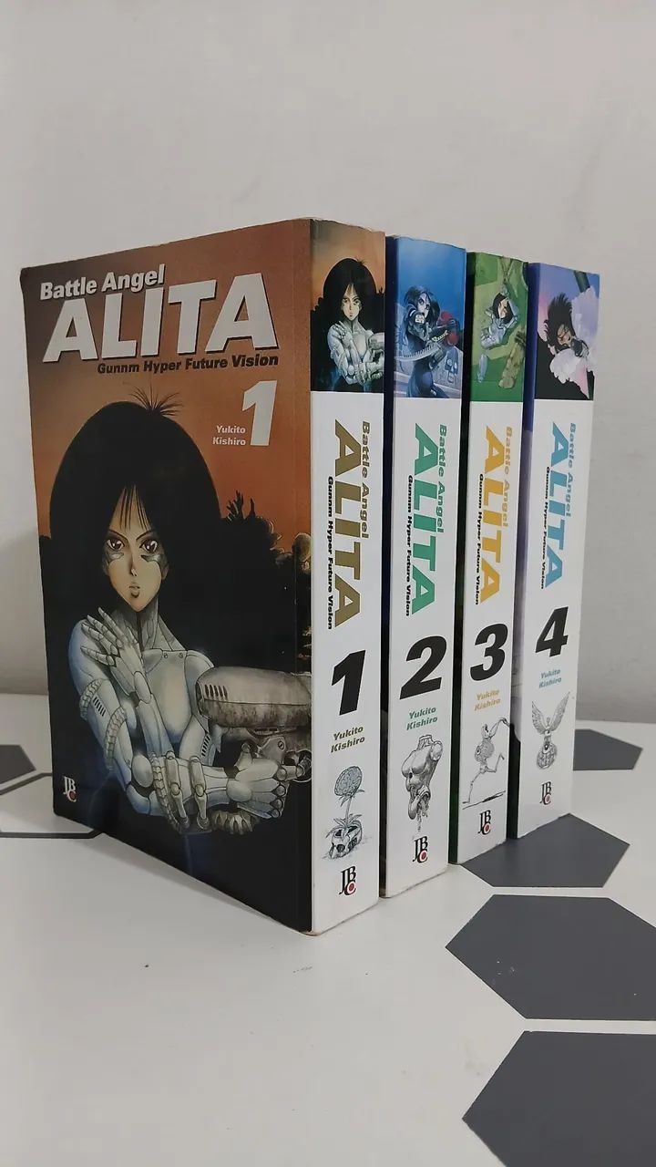 Battle Angel Alita - Vol. 1 a 4. Usados em ótimas condições 